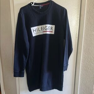 Tommy Hilfiger Sweater Dress. Medium. Blue and White